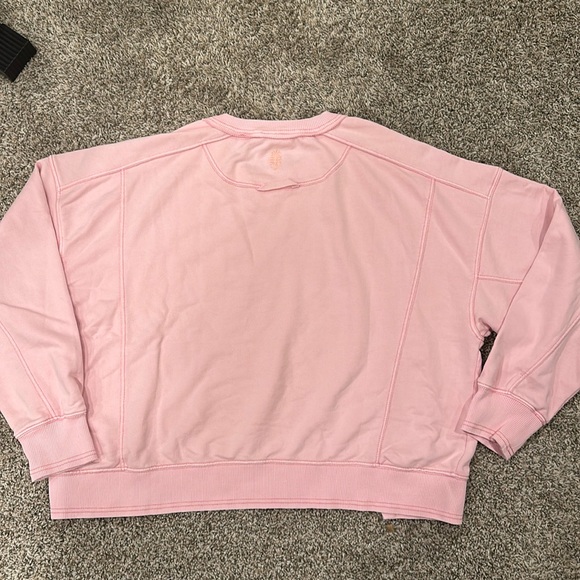 Free People FP Movement Hatch Intercept Crewneck Pullover Pink Medium - Picture 9 of 9